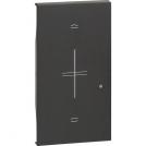BTICINO - KG43M2 Lightable covers, for wireless shutter control item K4027CW. 2 modules - black