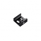 ACA LIGHTING - Wall mounting for three phase track black 4WSTB