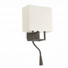 FARO - VESPER Brown and beige wall lamp with LED reader Ref.29983