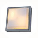 ACA LIGHTING - Градински плафон 27x27x7.8cm CUBE IP54 2xE27 18W сив HI5502 