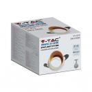 V-TAC - GU10 Fitting Round white SKU: 6682 (3)