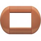 BTICINO - LNB4803SI Round cover plate 3 modules - siena 