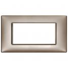 VIMAR - 14654.74 - Plate 4M metal pearl nickel