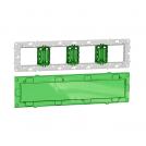 SCHNEIDER ELECTRIC - NU7008C NEW UNICA МОНТАЖНА РАМКА С ПРОТЕКТОР 10M МЕТАЛНА СПЛАВ ZAMAK