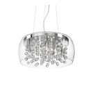 IDEAL LUX -  pendant luminaire AUDI-80 SP8  TRASPARENTE 031750