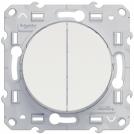 SCHNEIDER ELECTRIC - S520284 10 AX two-way switch + push-button (NO), screwless terminals (1)