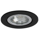 ULTRALUX - FBGU10BK Ceiling downlight frame, round, GU10, fixed, black, aluminium, IP44