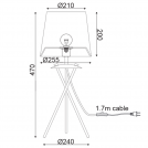 ACA LIGHTING - Настолна лампа  Primary  ML307211TB (1)