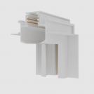 POLARIS LIGHTING - L connector  MAGNET TRACK TRIMLESS 23mm WH 48V PL1004W