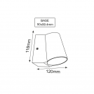 ACA LIGHTING - Градински аплик SIMORE IP54 LG0509G (1)