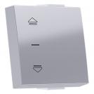 ACA LIGHTING - MODYS BUTTON WITH INDICATOR & SYMBOL ARROWS 2M. SILVER 10101333070