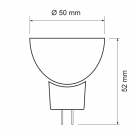 ULTRALUX - L2S1216442 LED spotlight dimmable 4W, MR16, 4200K, 12V AC/DC, neutral light, SMD2835 (1)