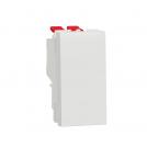 SCHNEIDER ELECTRIC - NU310518 New Unica - Intermediate switch 10A screwless 1 module white