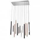 REDO GROUP - Пендел MADISON 01-2057 SU LED 56W 3000K SQ  S/CP+AL+BK+CF