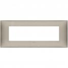 VIMAR - 09677.23 cover plate - 7 centered module matt titanium color NEVE UP