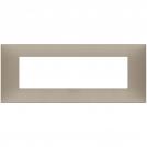 VIMAR - 09677.12 cover plate - 7 centered module matt dove grey color NEVE UP