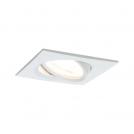 PAULMANN - 93471  LED recessed light 3-Step-Dim Nova pivoting square 84x84mm 50°✴GU10 6.5W⚡460lm⚡230V⚡dimmable⚡2700K✴white matt