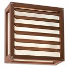 REDO GROUP - Аплик влагозащитен BRICK GLASS 9895  AP/PL E27 2X42W IP54 R (SQ) décor 