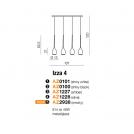 AZZARDO - Пендел IZZA 4 MD1288B-4W / AZ0101 (2)