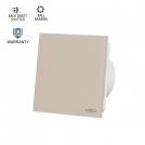 VITO - ВЕНТИЛАТОР ЗА БАНЯ VENTI-GL100/Φ100 ММ 12W /СТЪКЛЕН ПАНЕЛ/ ЛАГЕР И КЛАПА/ БЕЖОВ 8005235