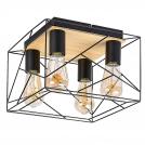 RABALUX - Ceiling lamp BLACK BOIRE 71024 E27 4X40W 