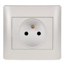 ELMARK - 11211F - FRENCH TYPE SOCKET WHITE METALLIC RHYME