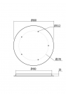 REDO GROUP - Аксесоар  CS5RD500BK  CANOPY RD D500 5 PENDANTS BK (1)