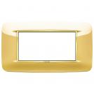 VIMAR - 20684.G24 - Round plate 4M Galvan.polished gold