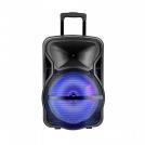 V-TAC -  50W  VT-6315 50W RECHARGEABLE TROLLEY SPEAKER WITH 1WIRELESS+ 1WIRED MICROPHONE-RF CONTROL-RGB (15inch) SKU: 7738