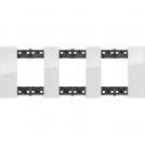 BTICINO - KA4802M3DW 2+2+2  modules Living Now cover plate - ice