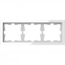 SCHNEIDER ELECTRIC - MTN4030-6520 рамка тройна стъклена кристално бяло D-Life glass Merten