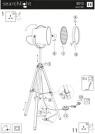 SEARCHLIGHT - EU3013 Studio Stage Lamp Adjustable - Floor Lamp - Chrome Shade/black Base (1)