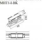 MAXLIGHT - КОНЕКТОР INTERNAL STREIGHT CONNECTOR BLACK MHT1-I -BK,(MHT1-I-BK) (1)