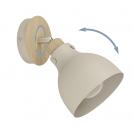 EGLO - Спот ARRECIFE Ø:145mm E27 1X28W пясъчен/дърво - 900711 (3)