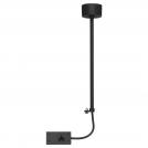 NOVA LUCE - Rigid suspension rod (tube) for Lina linear profiles Ø6, Н:30 cm.   9540170   B-Used suspend rod / IP20 ✴ Black 