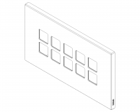 VIMAR - Рамка петорна тъмен бронз 5Mx10 Flat BS brushed dark bronze - 22699.12 (2)