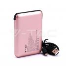 V-TAC - 5000 mAh Външна Батерия Дисплей Розово Злато SKU: 8867 VT-3510 (1)