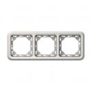 LEGRAND - Flush mounting support frame Plexo IP55 - 3 gang horizontal - white 69698