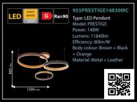 ELMARK - PRESTIGE LED ПЕНДЕЛ 148W 3000K 11840lm КОЖА МНОГОЦВЕТЕН 955PRESTIGE14830MC (1)