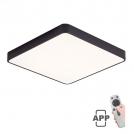 VITO - LED CEILING SQUARE LIGHTING FIXTURE FINESSE S1-60 600*600*H50 60W DIMMABLE+MOBILE BLACK 2026210