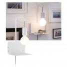 PAULMANN - Аплик с рафт  79812  CALVANI⚡E27⚡230V⚡max. 40W dimmable✴Бял