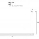 MAXLIGHT - Пендел ORGANIC P0361,1 x 26W LED 230V 2210 LM (1)