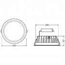 OSRAM - LEDVANCE DOWNLIGHT LED 25W 3000K (3)
