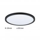 PAULMANN - LED Панел 70998  LED Panel Atria Shine Backlight rund 293mm◾ 16W◾ 1600lm ◾3000K✴Черен (4)