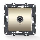 ACA LIGHTING - Телевизионна розетка преходна PRIME Шампанско мат 1000114104