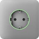 AJAX - Schuko socket faceplate, stand-alone, fog, SoloCover 89057.164.FG