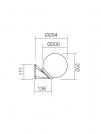 SMARTER - аплик    SFERA 200 9867  E27, 1 x max. 28W, IP44 (1)
