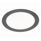 GTV Lighting - LED панел за вграждане черен ORIS PLUS 13W 4000K 1020lm ф168 LD-ORW13W-NBP-10