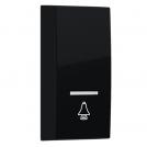 ACA LIGHTING - MODYS BUTTON WITH INDICATOR & BELL SYMBOL 1M. MATT BLACK 10101333510