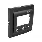 EFAPEL - Face plate for Thermostat with IR control BLACK 90749 TPM LOGUS 90